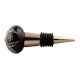 Black Ceramic Floral Wine Stopper